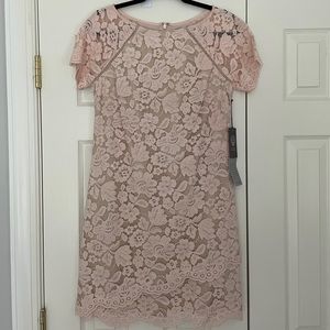 NWT Vince Camuto Pink Lace Dress - Size 6